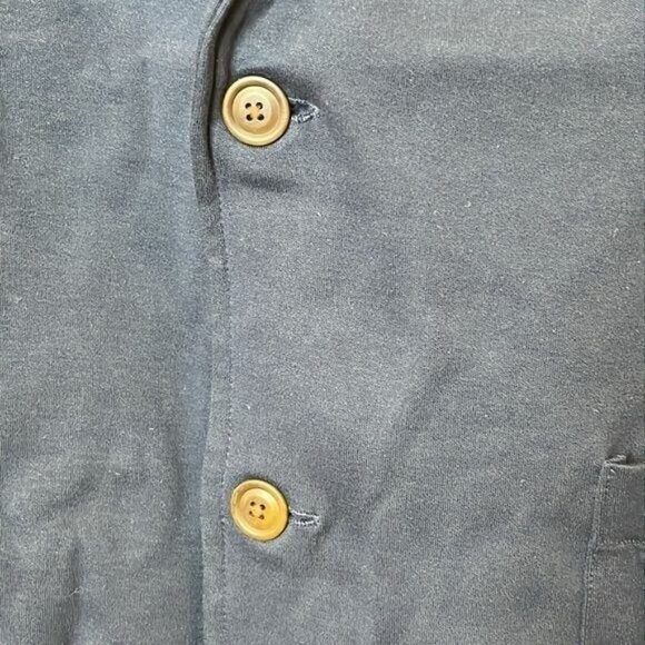 NWT Lands End Mens Ponte Knit Sport Blazer Radiant Navy Size L Large - Picture 3 of 12